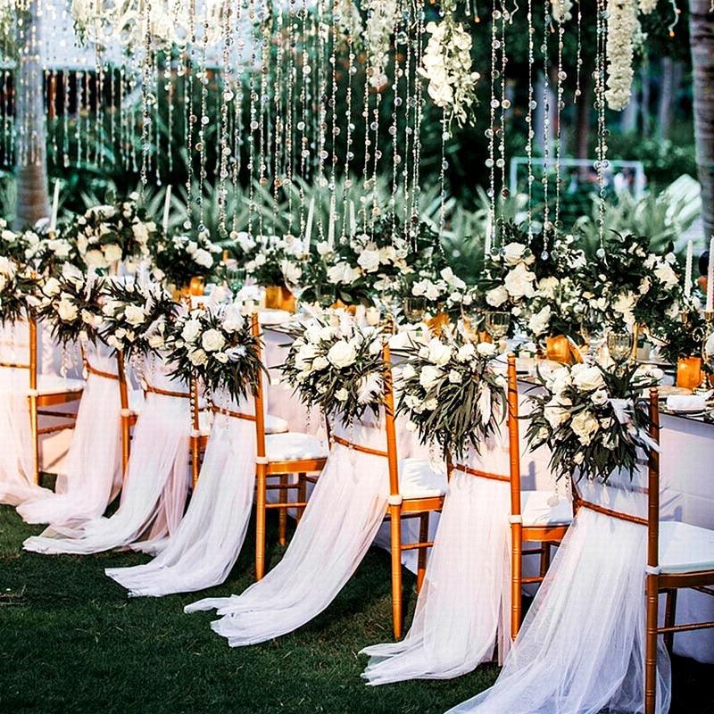 Decoração de casamento rolo de tule - Bonaventura Decor